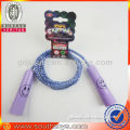 promotional elastic nylon jump rope with smile face